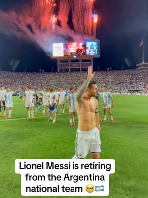 Breaking: #LionelMessi announced that he is retiring from the #Argentina national team. #Soccer #espnsocial