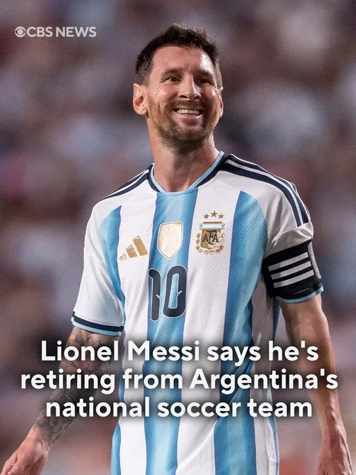 Soccer great Lionel Messi is hanging up his boots for the Argentina national team — ending nearly two decades representing the country. Messi played in six World Cups and led Argentina to win the tournament in 2022 in Qatar. This summer, he and the Argentina squad made it to the final, losing to Spain. Read more in the link. #argentina #messi #Soccer 