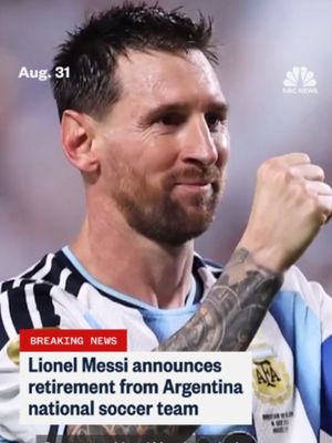 Lionel Messi announced his retirement from Argentina's national soccer team on Monday.