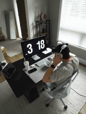 Weekly Office Reset.  #asmr #reset #satisfying #minimalist #desksetup