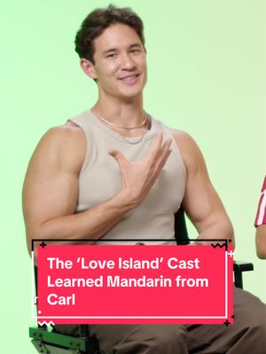 Who needs Duolingo when you have #CarlSchmidt. 🤭 Head to the link in bio to see the final four men of #LoveIslandUSA season 8 in an all-new episode of #ScreenTime. #LoveIsland 