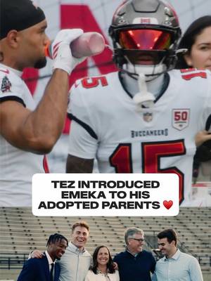 We're ready for more wholesome pregame moments this season 🥹 #tezjohnson #emekaegbuka #family #parents #wholesome 