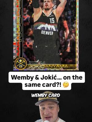 This might be the coolest printing error we’ve seen in a while 😭 Wemby AND Jokić on the same card. What are you doing with this if you pull it? 👀 #sportscards #basketballcards #thehobby