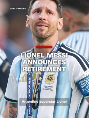 Argentine superstar Lionel Messi announced Monday that he is retiring from his country's national team. "It was a decision that hurt – and still hurts deep down – but I understand that the time has come," Messi said in a statement on Instagram.