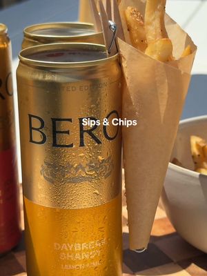Shandy and a french fry sidecar will always be a hit for hosting🍟