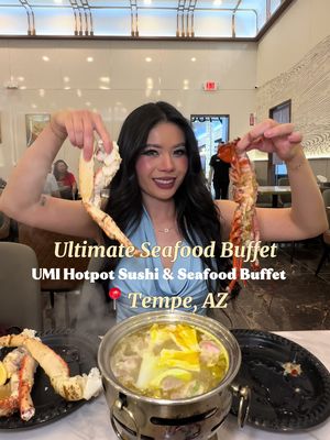 📍 @umi_buffet  @umipremiumbuffet  7810 S Priest Dr Ste 101 Tempe, AZ 85384 Tempe’s new ultimate seafood buffet with 200+ items! #tempe #seafood #buffet #foodreviews #arizonaeats  Umi hotpot sushi & seafood buffet new to Tempe 