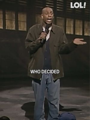Only Dave Chappelle could pull off a bit like this 😂 Def Comedy Jam is now streaming on LOL! Network + the LOL! Stand-Up YouTube channel. #BlackComedyMonth #DefComedyJam #DaveChappelle #LOLNetwork