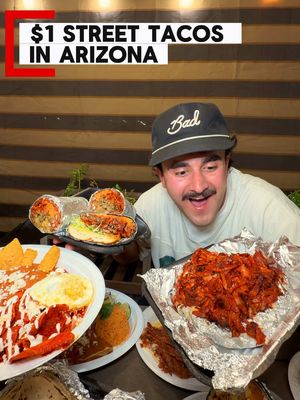 $1 STREET TACOS IN ARIZONA?! 🌮🔥 Authentic Oaxaca-style tacos + a full menu that seriously HIT 📍 1945 E Van Buren St, Phoenix, AZ 🌅 Breakfast: Mon–Fri 5AM–11AM 🌮 Dinner: Tue–Thu & Sun 6PM–12AM | Fri–Sat 6PM–2AM Definitely worth the hype. 👀🔥 #arizona #phoenix #tacos #Foodie 