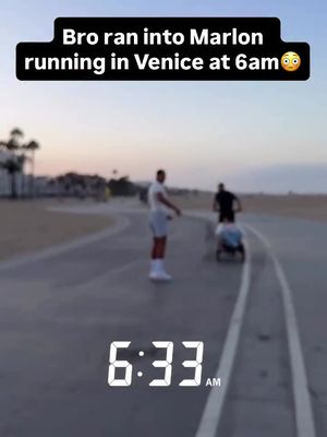 Marlon spotted running @Marlon 
