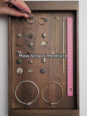 Inner peace, but make it measured in centimeters 📏 ♍️  #PandoraJewelry #ZodiacJewelry #Virgo #ASMR