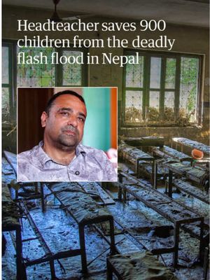 A headteacher in Nepal evacuated 900 children from a school moments before a deadly wall of water struck their town amid the devastating flash floods that have killed almost 800 people and left thousands missing. Rajendra Dawadi decided to halt classes and order children to higher ground after receiving warnings about the scale of the flooding heading their way. “We decided that if the information is wrong then we lose one day of education, if the information is right, then these people's lives would be lost," he told Reuters. Dawadi said during the evacuation of the school he saw a hostel building about 100 metres from the river being engulfed by the torrent of flood water. To read in-depth tap the link in bio.