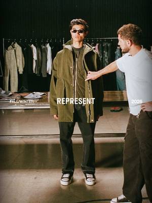 Represent Fall Winter '26 Collection introduced here by @george  A full walk-through video hosted on our YouTube channel, link in bio.  Ask questions on fits, fabrics, shapes, and design via the YouTube comments section. #representclo #fallwinter #collection #fyp 