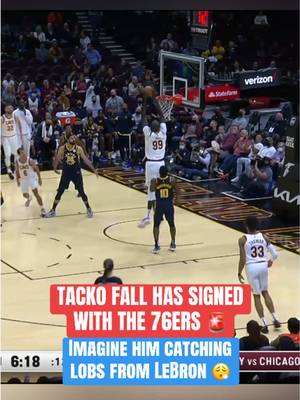 7’6” Tacko Fall is back in the NBA for the first time since 2022 🔥 #NBA #basketball #nbabasketball #sixers #lebron