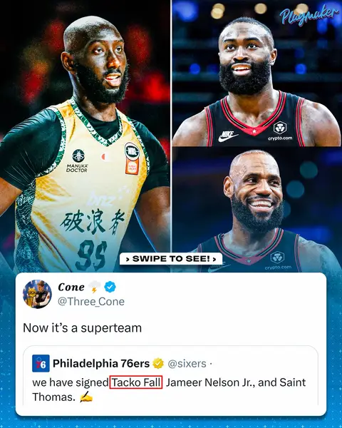 The 76ers have signed 7’6 Tacko Fall 👀