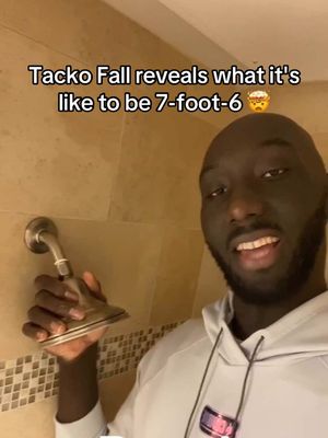 Tacko Fall is officially back in the NBA for the first time since 2022, signing with the 76ers! 👏 [via @Tacko Fall]  #TackoFall #76ers #Memes #Funny #Tall 