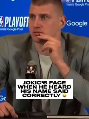#NikolaJokic's ears perked up as soon he detected Serbian 🇷🇸 #serbia #wholesome #european #NBA