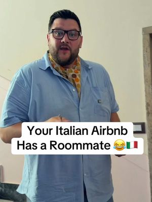 She wasn’t supposed to be here! 🤦🏻😂  . . #airbnb #airbnbhost #italytrip #italianairbnb #roommate 