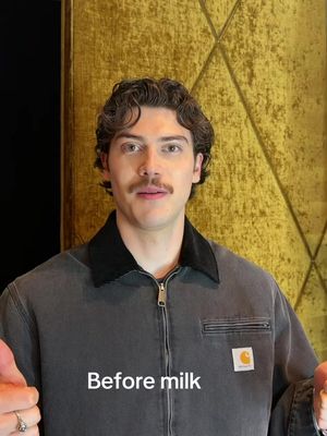 it was freezing cold milk