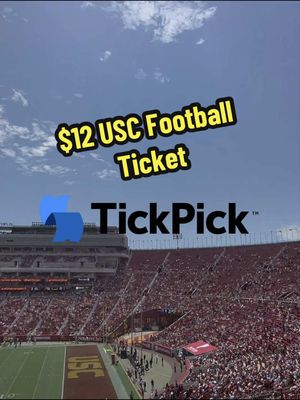 Proof you don’t have to break the bank for a USC game day 🏈 @TickPick #usc #uscfootball #CollegeFootball #pov #solo 