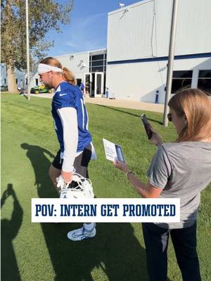 it’s me, i’m 𝗂̶𝗇̶𝗍̶𝖾̶𝗋̶𝗇̶ full time. #colts #nfl #intern #newhire #job 