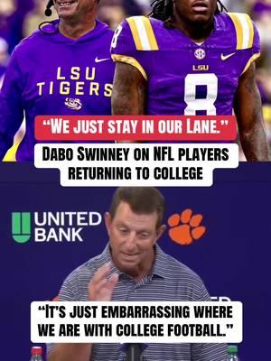 Dabo Swinney took a shot at Lane Kiffin ahead of Week 1 matchup 🍿 (via Clemson Athletics/YT) #cfb #CollegeFootball #ncaafootball #lsu #nfl 