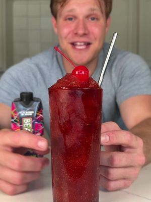 Boozy cherry cola slushie season using Xtreme Sour Black Cherry from @BeatBox Beverages🧃 might be one of the best flavors I’ve had yet. #BeatBoxPartner #Ad