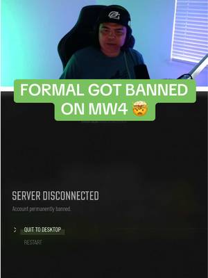 FormaL got banned for frying too hard on MW4 🤯 #OpTic #cod #mw4 #gaming 
