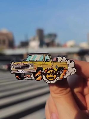 Your jacket called. It said it needed more horsepower. 🏎️😎 What pin are you keen to get next? #PinCollection #HardRockPins #HardRockCafe #Collection #RecordPlayer