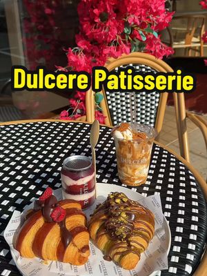 French Cafe & Bakery in Massachusetts serving beautiful pastries and trendy lattes 🥐  📍Dulcere Patisserie - 124 Elm St. Westfield, MA #cafe #westernmass #bakery #massachusetts #latte 
