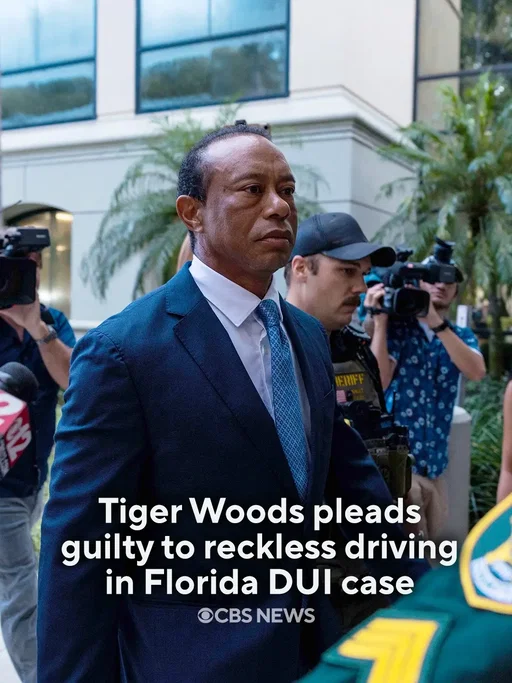 Tiger Woods changed his plea on Wednesday to guilty of reckless driving in his Florida DUI case, months after pleading not guilty to two misdemeanor charges. The golf legend agreed to a five-year suspension of his driver's license and a $1,000 fine. Read more in the link. #tigerwoods #florida 