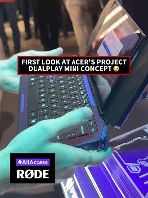 Can an 8-inch device work as both a handheld and a mini-laptop? 🎮💻 Acer just unveiled Project DualPlay Mini at IFA 2026 with a flip-and-swivel screen, Intel chip, and backlit keyboard. Head to PCMag for more.  Made possible by @rodemic. #IFA2026 #acer #handheldgaming #techconcept #projectdualplaymini Travel sponsored by Roborock