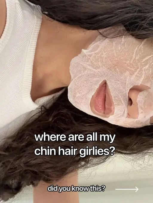 Where are all of my hirsutism girlies at?😗✨ – #FloApp #Period #Hirsutism #FloHealth #Chinhairs Girltok, Relatable, Best period tracking app, Relatable, PMOS symptoms