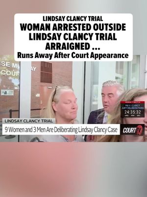 😲🏃 Dawn Light, the woman who was arrested outside Lindsay Clancy's trial on Tuesday, has been arraigned ... and she didn't want to stick around after the proceedings, instead she decided to physically run to her car outside the courthouse. 🎥: Court TV