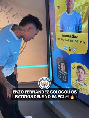 APROVADO, FÃ DE ESPORTES? 🎮🔥 Novo reforço do Manchester City, o argentino Enzo Fernández avaliou suas características e avaliou como seria a sua carta no FC 27! 👉 ASSISTA à Premier League na ESPN pelo Plano Premium do #DisneyPlus! (via @mancity) #PremierLeagueNaESPN #EnzoFernandez #ManchesterCity #tiktokesportes