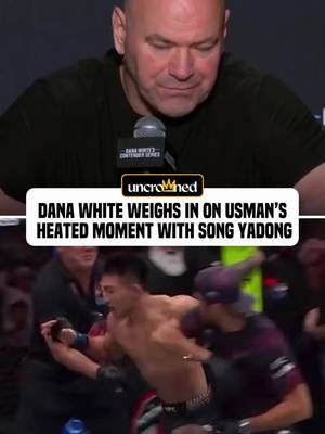 Dana White weighs in on the tense moment between Usman Nurmagomedov and Song Yadong.