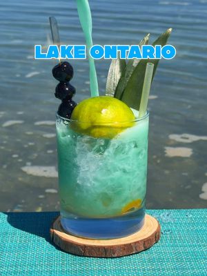 Lake Ontario 🇨🇦🥃💙 This cocktail is a nod to our friendly neighbors to the north. It’s a fun Rye whiskey variation on the Mai Tai.  The spice of the rye really carries through in this tiki format with supporting flavors from nutty orgeat and maple syrup, all balanced out by tangy lime.  Did you know the Ontario comes from an Iroquois word meaning shining waters?  Cocktail recipe  2oz 100 Proof Rye Whiskey 🇨🇦  3/4oz Lime Juice 🍋‍🟩  1/2oz Blue Curaçao 💙 1/4oz Orgeat 🍯 1/4oz Maple Syrup 🍁 #lakeontario #satire #maitai #cocktailrecipe #ryewhiskey