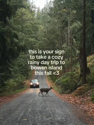 BOWEN ISLAND GUIDE 🌲🦌🌧️🌀🤎✨☕️ Okay, here’s everything I think you should know about a day trip to Bowen! IMPORTANT TO NOTE: During the Fall/Winter months, many shops change their hours. Be sure to check online for updated info. Also, be sure to support the local businesses while you’re there (especially through shoulder season) 🥹 GETTING AROUND: You don’t need a car! Most of the places I mentioned here are within walking distance. However, a car is useful for reaching places deeper into the Island. FERRY INFO:  There are no ferry reservations for Bowen, so you just need to go to the @BC Ferries site to check the schedule! ALSO - your ticket is a return fare.  WHERE TO HIKE NEAR SNUG COVE (aka the ferry terminal area): – Crippen Park area (Killarney Lake, Bridal Veil Falls) – Dorman Point look-out trail – Mt. Gardner If you’re looking for trails, I’d suggest heading to www.tourismbowenisland.com/destination/information/ for lots of great info and maps.  MY RECS: ☕️ Tell Your Friends Cafe 🛍️ Narwhal on Bowen / Branch on Bowen, Seabird Shop, Bowen Island Flower Shop, Wren Boutique, Tosh Home and Garden, Sangre De Fruta, Cocoa West Chocolatier, The Burrow, Knick Knack Nook 🥪 Artisan Eats, The Snug Cafe, Tippy’s Cookhouse 🥃🍺 Copper Spirit Distillery, Bowen Cider House, Riley’s Cidery Got any other questions? Feel free to ask in the comments 💛 #bowenisland #bowenislandbc #bowenislandtourism #bowenislanddaytrip #bowenislandlife 