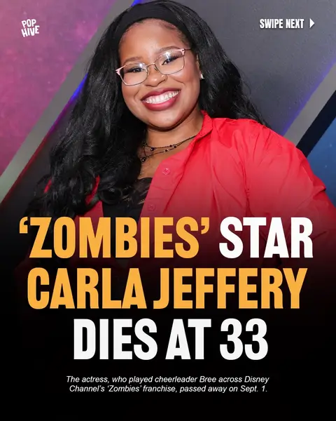 Carla Jeffery, best known for playing Bree in Disney Channel’s ‘Zombies’ movies and ‘Zombies: The Re-Animated Series,’ has died at 33.  Her longtime representatives confirmed her death on Sept. 1 but did not disclose a cause or place of death. Jeffery also appeared as Keysha Black on ‘Curb Your Enthusiasm’ and had roles in ‘Phat Girlz,’ ‘Southland,’ ‘American Vandal’ and other television and film projects.