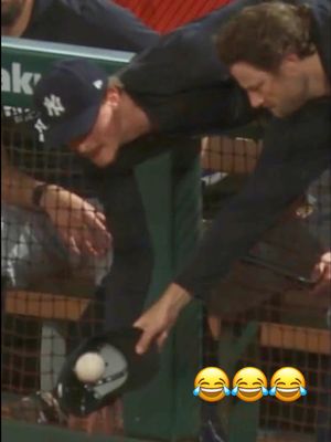 Gotta be quicker than that 😂 #yankees #MLB #maxfried #gerritcole #dugout 