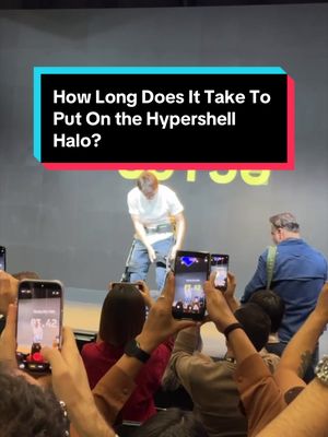 You can put on the Halo Skeleton in less than 20 seconds. (It may take a little bit practice though.) #hypershell #exoskeleton #ifa #allaaccess #ifa2026 