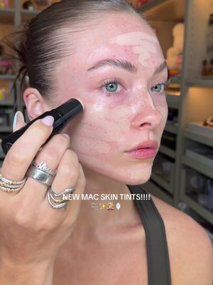 #ad @M·A·C Cosmetics dropping INSANELY dewy skin tints was NOT on my 2026 bingo card!!! 😳 these are their new Studio Radiant Skin Tint Sticks🫧 I’m using shade L3 #MACStudioRadiance #MACAmbassador 