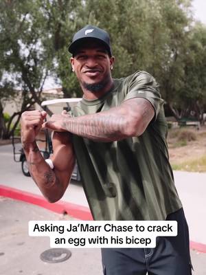 Ja’Marr Chase… YOLKED 🥚  #jamarrchase #egg #bicep #trend 