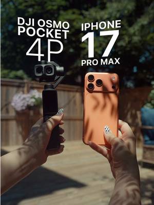 iPhone 17 Pro Max vs DJI Osmo Pocket 4P Have you tried a new Osmo Pocket? What are your thoughts about it?  #DJIPocket4P #vlogcamera #digitalcamera #pocketcamera #camerarecommendation 