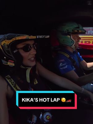 Kika is all of us during a hot lap 😅 #f1 #alpinef1 #pierregasly 
