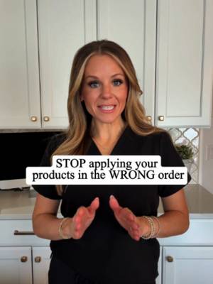 Applying your skincare out of order is wasting your products. Your active ingredients cannot reach your cells if you apply them last. Which step do you skip from this routine? #lepois #lepoislab #skincareorder #skincareroutine