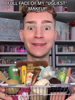 Replying to @Jack Nader 🦋 picking out a full face of my “ugliest” makeup products! #makeup #beauty #viralmakeup #makeupchallenge #makeupartist 