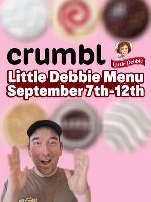 Crumbl Cookies is dropping a LITTLE DEBBIE MENU next week and it might be my favorite theme week yet! they'll have their take on the Little Debbie Zebra Cakes, Oatmeal Creme Pie, Unicorn Cake, Chocolate Cupcake, Cosmic Brownie, and Strawberry Shortcake Rolls. Are you going to be trying any of the Crumbl x Little Debbie treats? #crumbl #crumblcookies #littledebbie #Cookies #desserts 