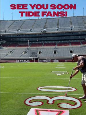 finishing touches ✨ #RollTide #SabanField #BryantDennyStadium @Alabama Football 