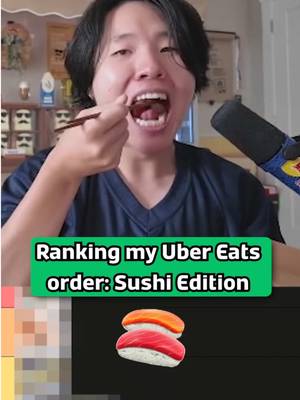 Ranking every kind of sushi in my unhinged @Uber Eats  order #UberEatsPartner