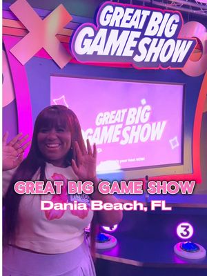 Would you play a REAL game show?! 👀🎤😂 I got to experience @Great Big Game Show in Dania Beach, FL , and let me tell you… things got competitive FAST! 😂🏆 If you’re looking for something fun to do with your friends, family, or a group, definitely check this out! #GreatBigGameShow #DaniaBeach #SouthFloridaThingsToDo #BrowardCounty #ThingsToDoInSouthFlorida